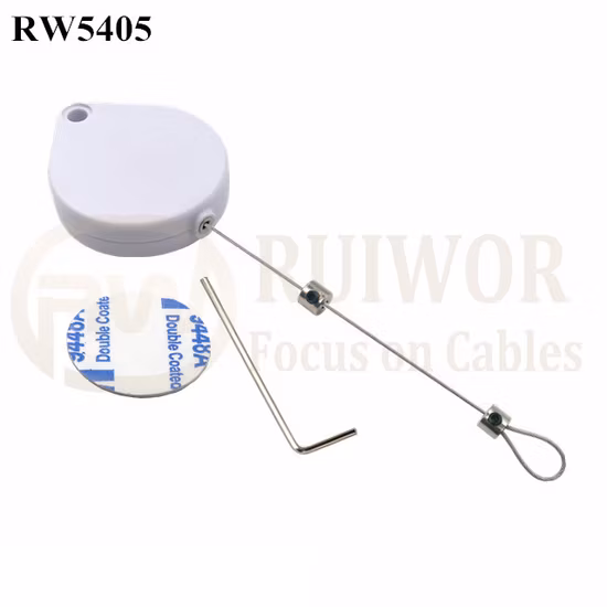 Small Lock and Allen Key Security Pull Box with Adjustalbe Lasso Loop End