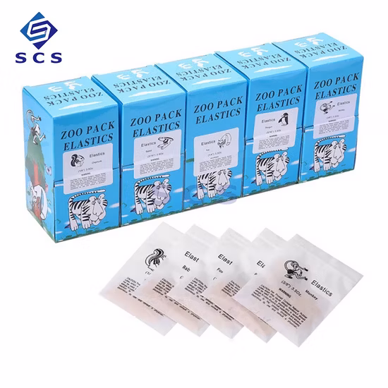 Zoo Pack Elastici ortodontici Lattice O Ring Dental Baces Elastici