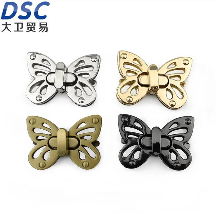 Wist Lock Farfalla Chiusura della borsa Turn Locks Chiusura a clip Fibbie con chiusura a scatto