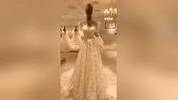 Abito da sposa senza maniche in pizzo Abito da sposa in tulle e organza da spiaggia M5715